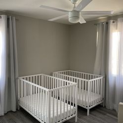 Davinci Union 4-in-1 Convertible Crib in White, With Mattress