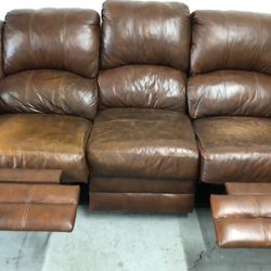 Very heavy real leather superComfortable sofa recliner