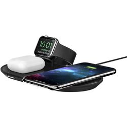 Mophie 3-in-1 Qi Certified Wireless Charging Pad for iPhone - Black
