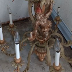 Italy Hand Carved Monkey Chandler 