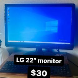 LG 22” Led Monitor