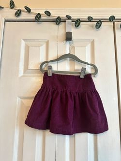 Jojo Maman Bebé eggplant cord skirt, size 2-3