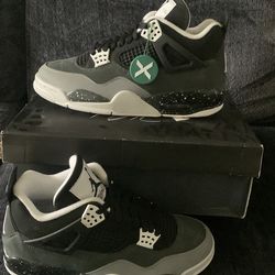 Fear Retro 4s black and White Anthracite blacks