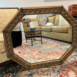 Antique Octagon Mirror in Excellent Condition