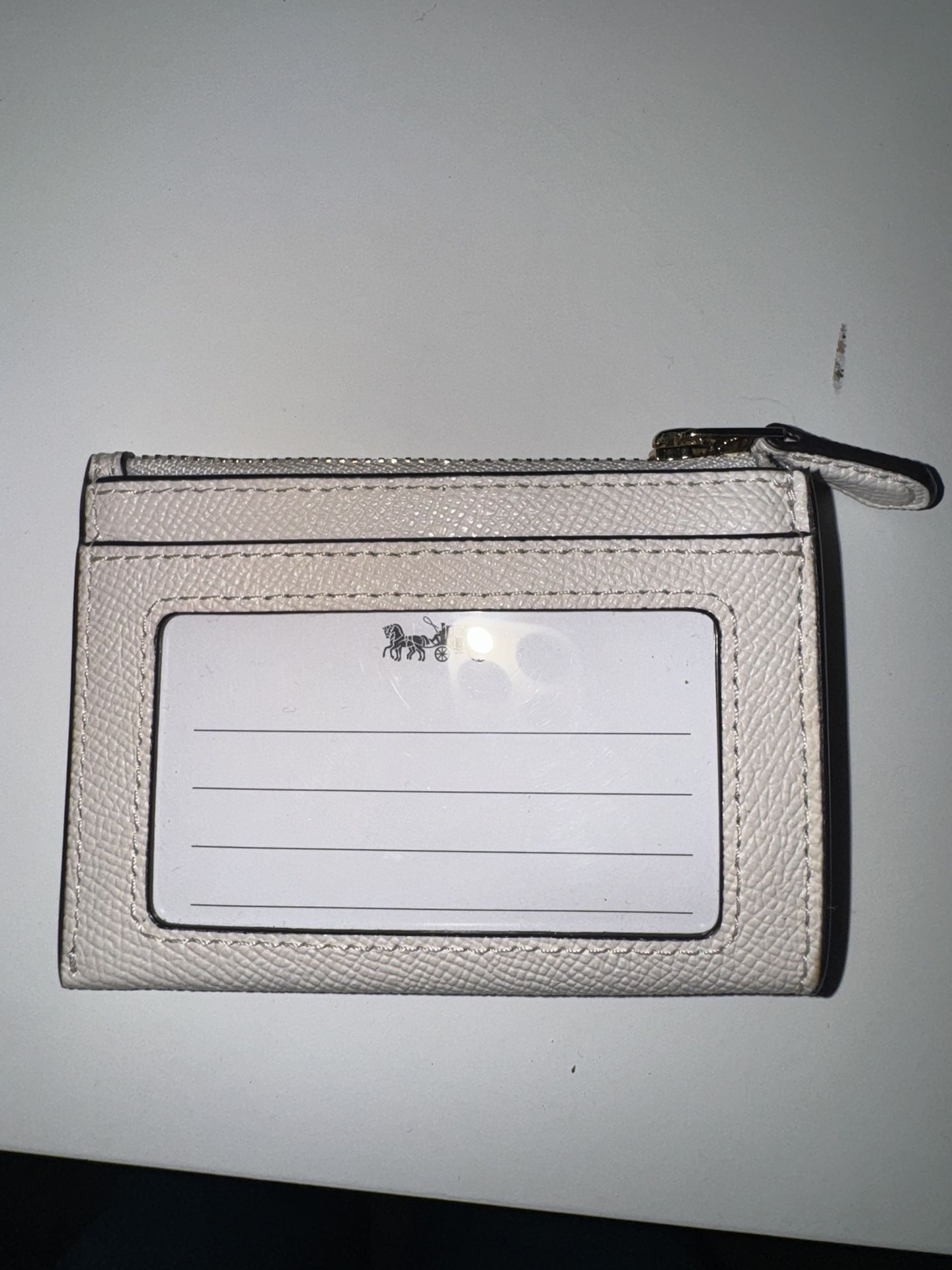 Coach Card Holder With Zipper