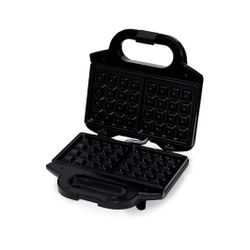 2-Slice Waffle Maker with Non-Stick Coating, Easy to Clean, 700W, Black