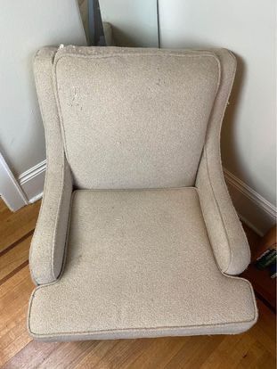 Royal Upholstery Vintage Tweed Arm Chair