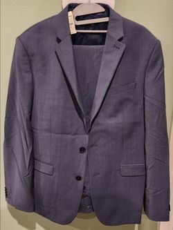 Express Men's Blue Suit Jacket and pants