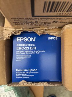 Epson ERC-23 B/R Ribbon Cartridge 10-Pack