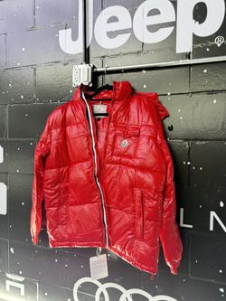 Red Moncler Winter Jacket