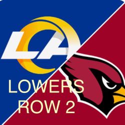 2 Tickets Lower Level Row 2 Cardinals Vs Rams 