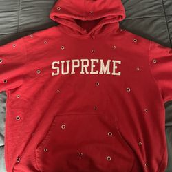 supreme eyelet hoodie 