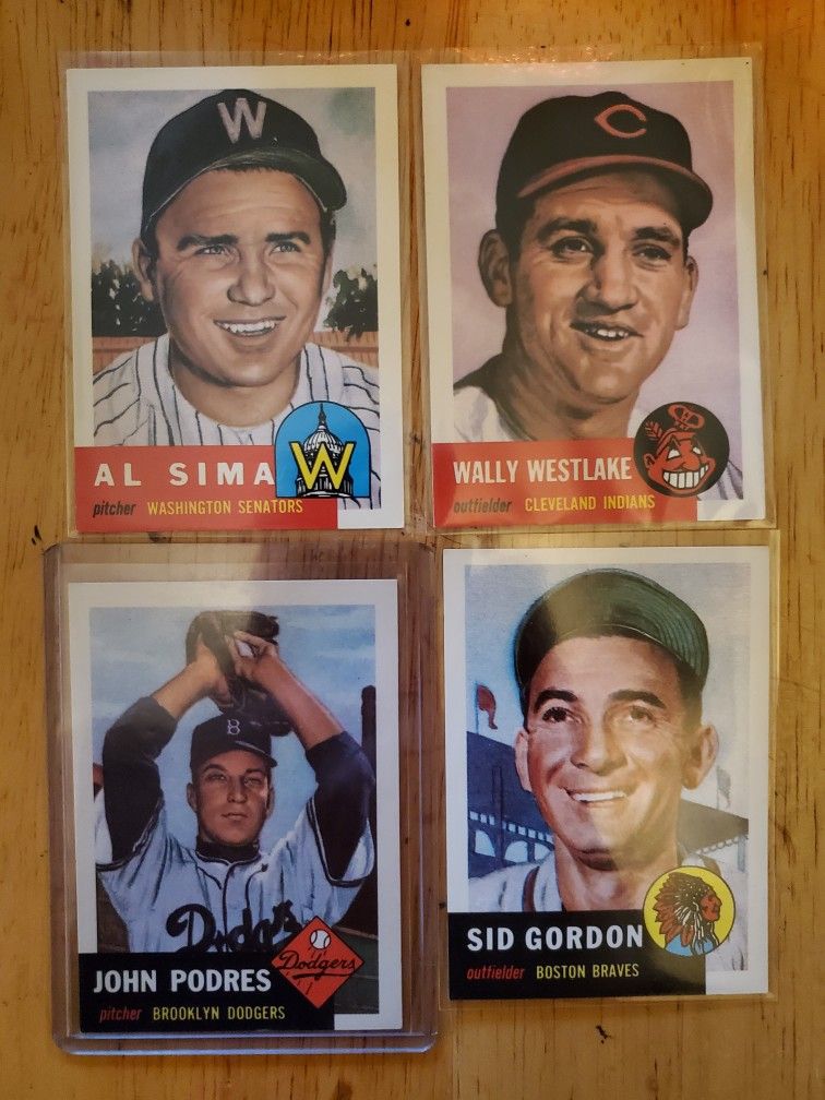 1953 Edition Baseball Cards Includes John Podres