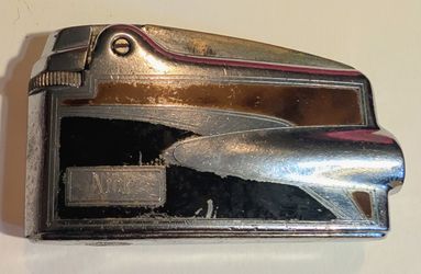 Vintage 1957 Ronson Veraflame Lighter Monogrammed "Nick".