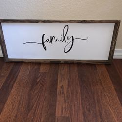 Family Wooden Sign