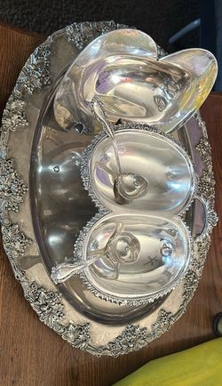 Stainless Steal Plate, Serving Spoon, Etc