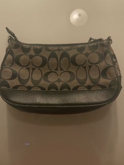 Coach Signature Canvas Mini Wristlet Bag