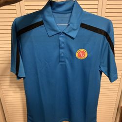 Men’s Port Authority Sz M Southern Glazer’s Wine And Spirits Blue Polo Shirt Like New 