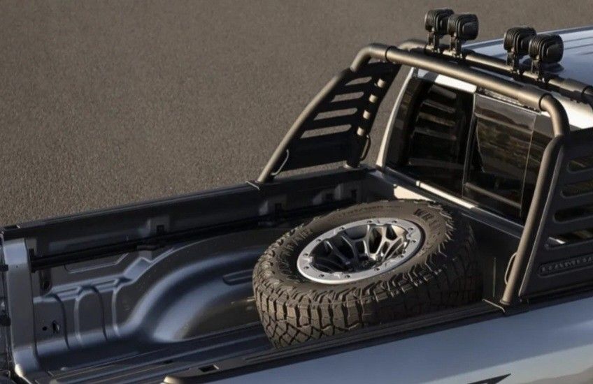 Mopar Bed Mounted Spare Tire Carrier For TRX Part Number: (contact info removed)8AA truck car