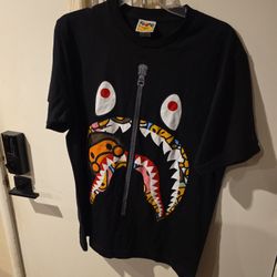 BAPE Shark T-shirt Multicamo x Black A Bathing Ape Size M