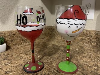 Christmas Wine Glasses