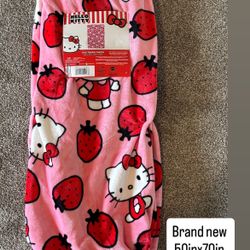 Hello Kitty Plush Blanket 50in x70in.