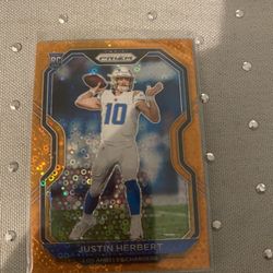 Nfl Prizm Herbert Orange Disco
