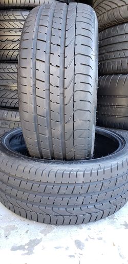 Two 245/35/20 PIRELLI P ZERO 99% TREAD