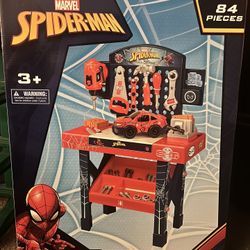 Spiderman Tool Bench Playset with Take Apart Race Car