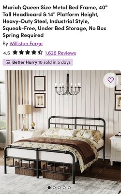 Queen Size Metal Bed Frame