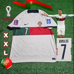 Nike Portugal Cristiano Ronaldo #7 22/23 Away Jersey Qatar World Cup