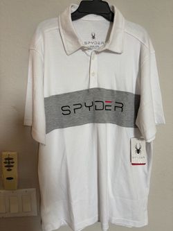Spyder Men's Polo Shirt White Gray