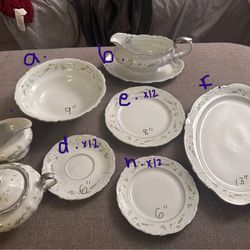 Bone China Set By Crown Jewel