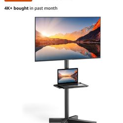 PERLESMITH Rolling TV Stand