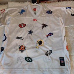 Vintage Reebok All NFL Team Logo STITCHES patch Jersey 3XL
