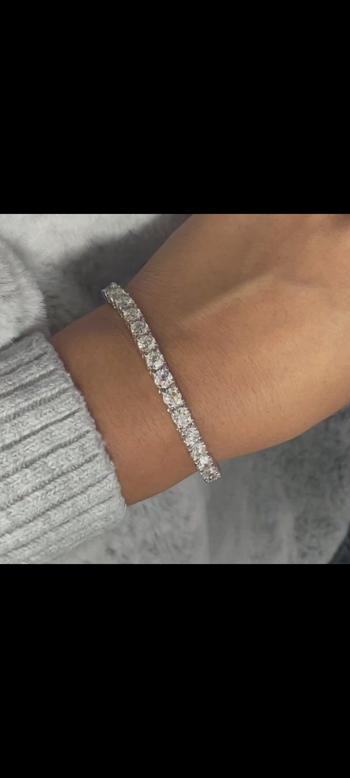 5MM MOISSANITE TENNIS BRACELET 7.5INCH
