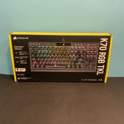 Corsair K70 RGB TKL Champion Series Optical-Mechanical Keyboard - Black