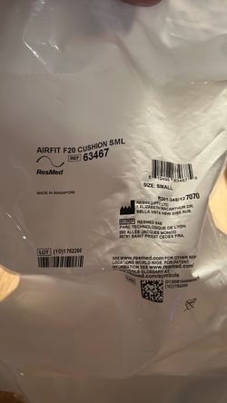 2x Airfit full F20 full face cushion small