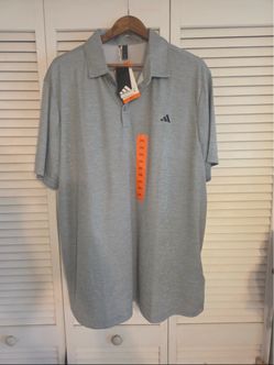 Adidas Men's Polo Shirt 2XL Gray