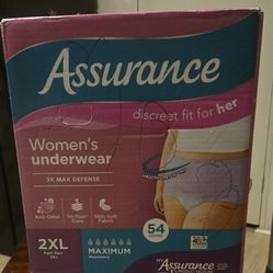 Assurance Women's size two x pull ups fifty four count 