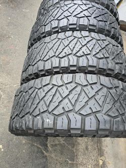 4 Used Tires Lt35x12.50r20 Nitto Ridgerappler $350.00
