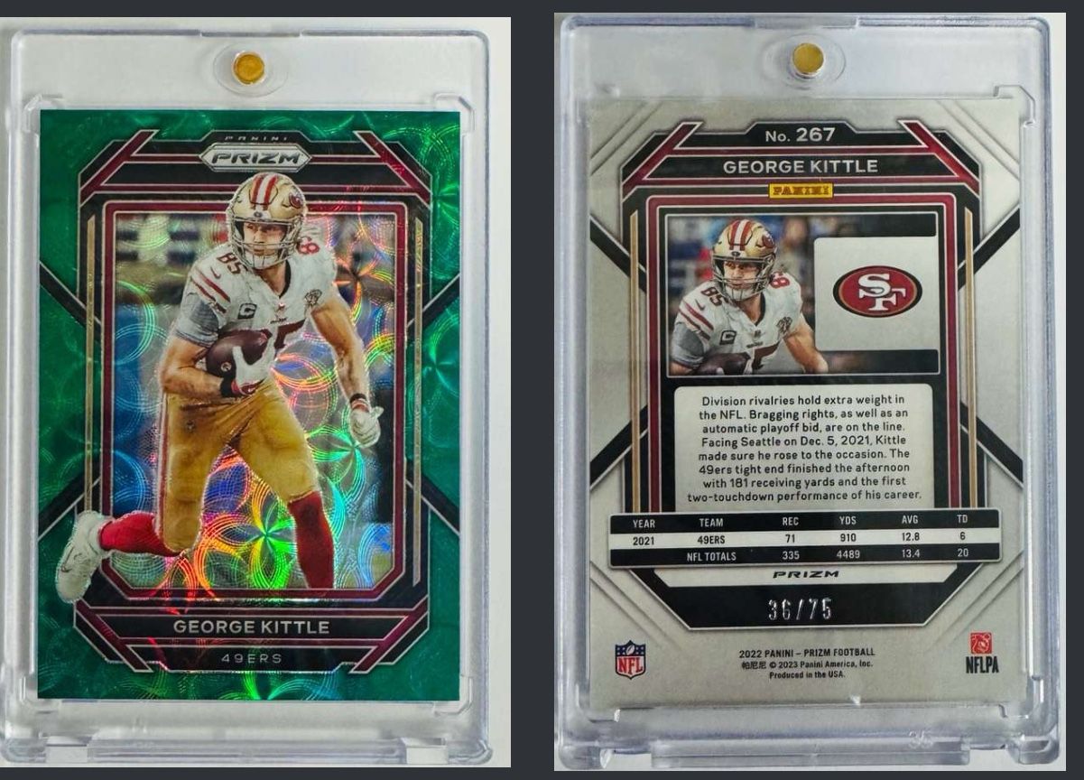 2022 Panini Prizm - George Kittle - Green Scope