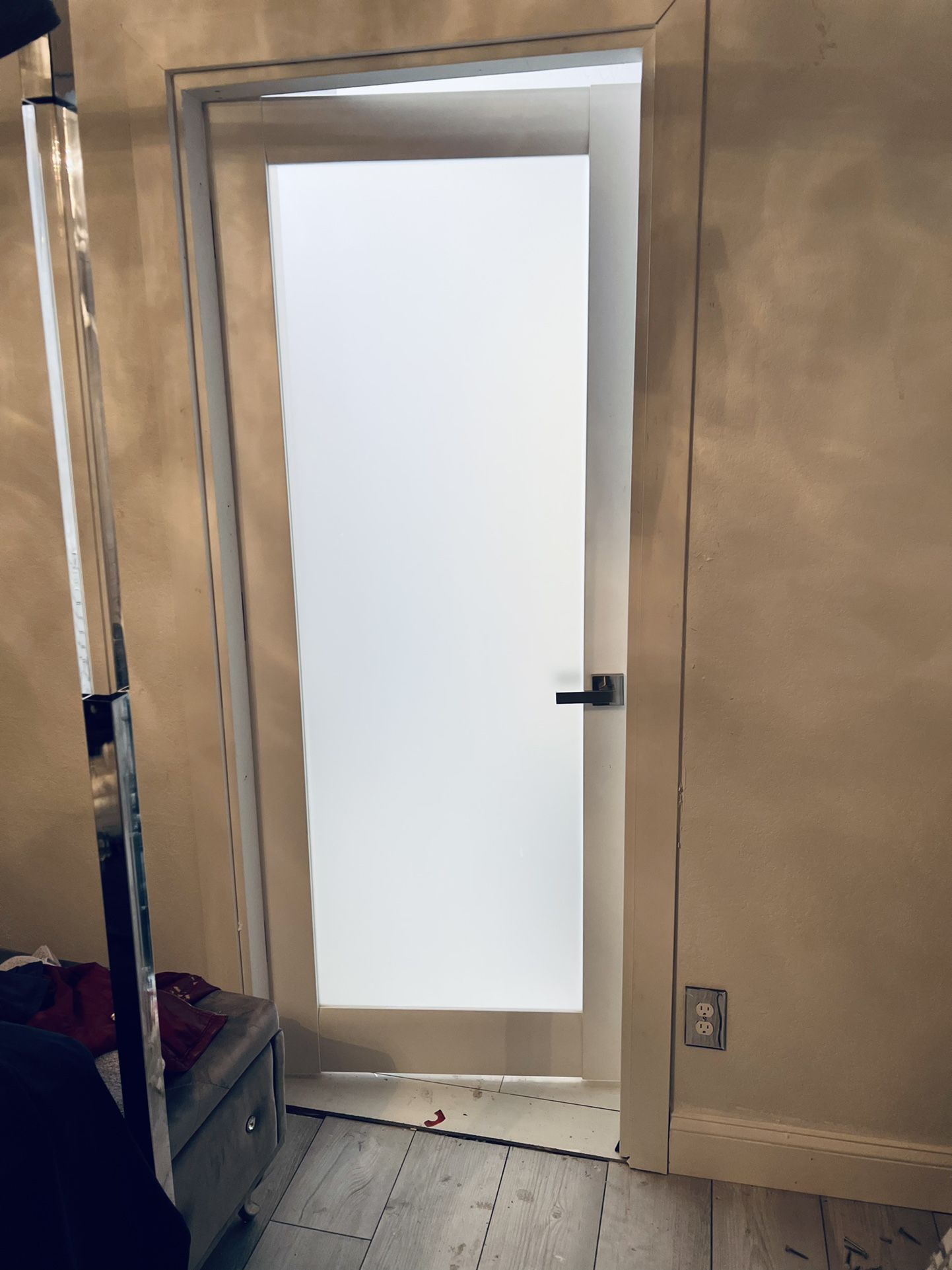 Frosted Glass Interior Door