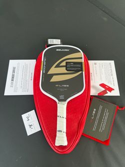Selkirk LABS Project Boomstik Elongated 16mm Pickleball Paddle – Black/Gold – New
