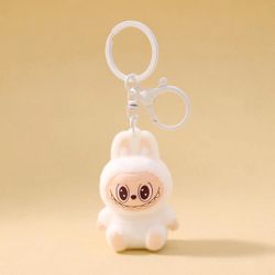 Have A Seat Labubu Doll Keychain White