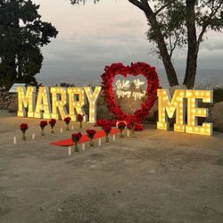 For Sale - Marry Me Marquee Letters For Proposal / Engagement Event 