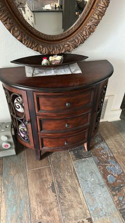 Solid Moon shape 3 drawers $65