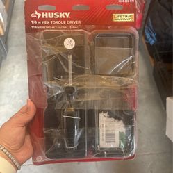 Husky 1/4 in. Hex Inch Torque Screwdriver Screw Nut Driver Hand Tool 
