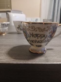 Happy Aniversary teacup
