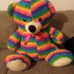 Rainbow Bear by DanDee 22" Stuffed Plush Teddy Bear

